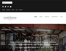 Tablet Screenshot of coreblendtraining.com
